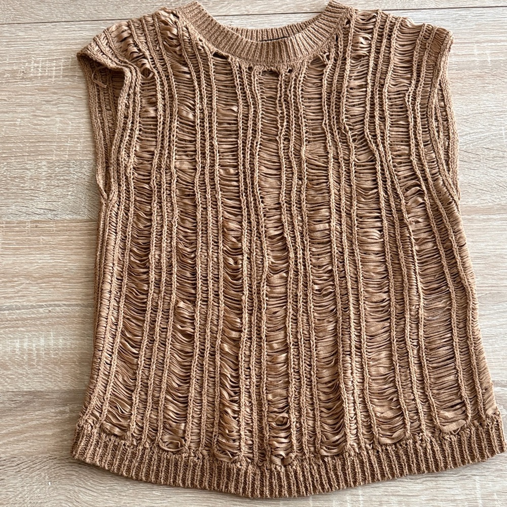 Zara Ribbon Knit Top